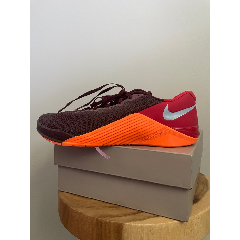 Nike Metcon 5 Maroon Red Orange Size Men's 11.5 EUC - Picture 5 of 16